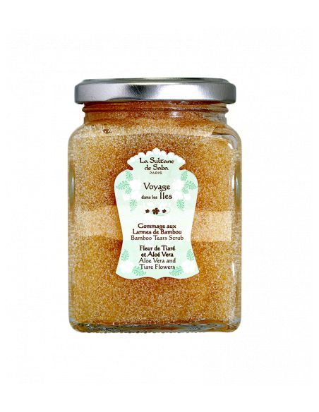 Gommage aux larmes de bambou Fleur de tiaré & Aloe véra