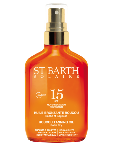 Huile solaire Roucou SPF15