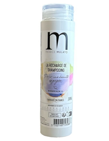 Flacon recharge poudre de shampooing