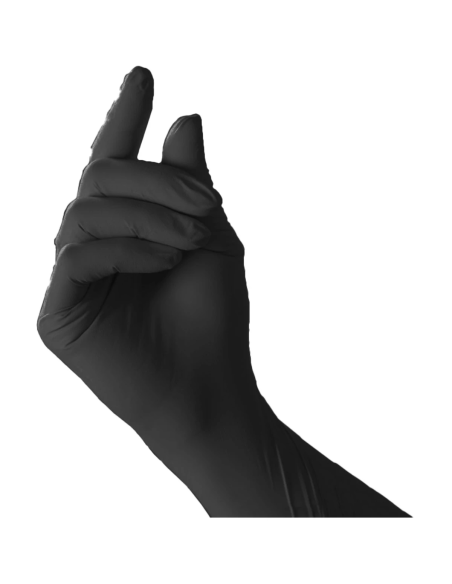 Gants nitrile noir x100