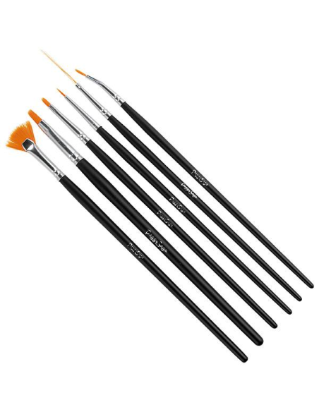 Set 6 pinceaux nail art